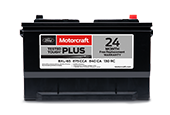 Motorcraft® Tested Tough® Plus Batteries, $104.95 Msrp
